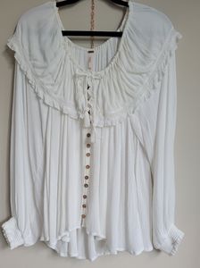 Free People ruffle collar